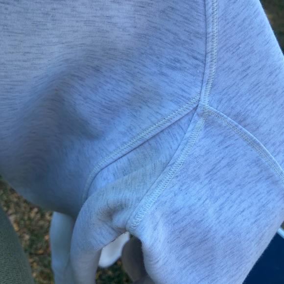 Athleta Hoodie Womens Small Stadium Zip Pockets Thumbholes Hooded heather grey - Picture 5 of 5